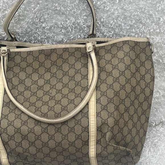 GUCCI GG Plus Monogram Medium Joy Tote Off White - Picture 8 of 16